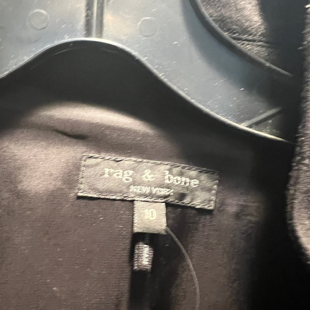 Rag & Bone Black Slade Blazer Size 10 - Picture 2 of 7